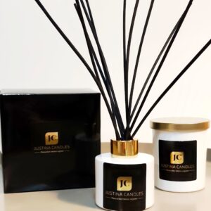 ZESTAW Dyfuzor zapachowy 100ml, Świeca sojowa 180ml